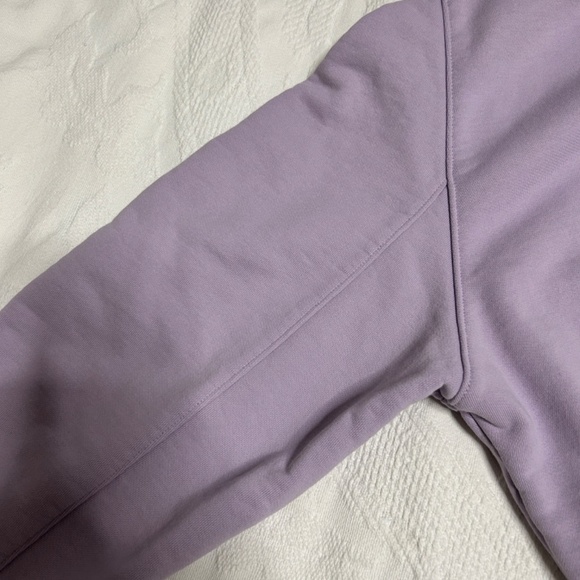 Uniqlo Crop Mauve Sweat Shirt Women's Size Medium Athleisure Spring Comfy *READ* - Picture 11 of 11